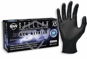 Stellar® S6 Nitrile Powder-Free Industrial Gloves EcoTek Biodegradable