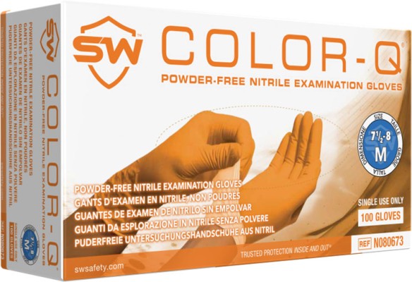 Color-Q Orange Gloves
