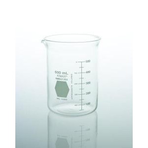 KIMAX® Griffin Low Form Beakers w/Double Capacity Scale