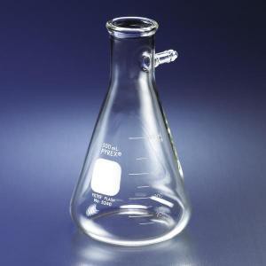 PYREX® Graduated Filtering Flasks with Heavy Wall & Tubulation