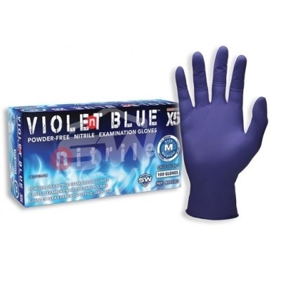 Violent Blue X5 Nitrile Exam Gloves