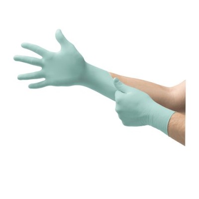 A+ Aloe Mint Green Powder-Free Nitrile Textured  Gloves