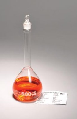 Volumetric Flasks, Class A, with Glass Stopper, Batch Certified Volumetric Flasks, Class A, with Glass Stopper, Batch Certified