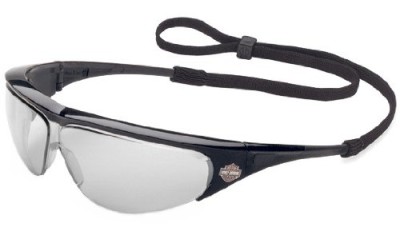 Safety Glasses with Black Frame and Mirror 50 Tint Hardcoat Lens
