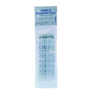 KIMAX® Disposable Glass "Shorty" Serological Pipets, Plugged/Sterile Multi-Pack
