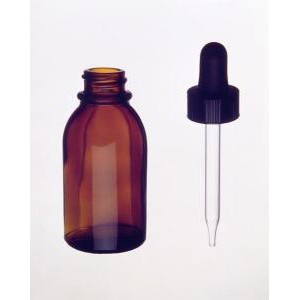 Kimble® Amber Glass Dropping Bottles with Glass Dropper