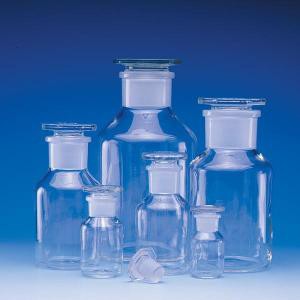 Wide-Mouth Bottles w/Ground Glass Stoppers