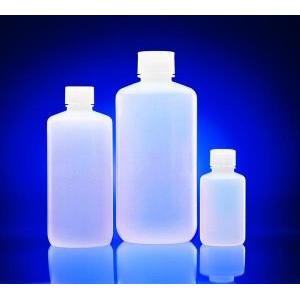 Leak Resistant Plastic Narrow Mouth Bottles. WHEATON