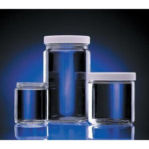 Clear Glass Straight-Sided Jars. Wheaton